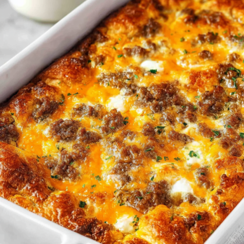 sausage and egg casserole with crescent rolls