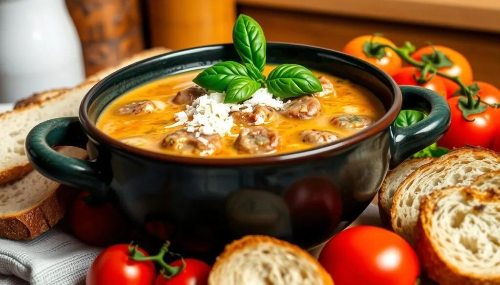 Italian Sausage Soup Garnish Italian Sausage Soup Garnish
