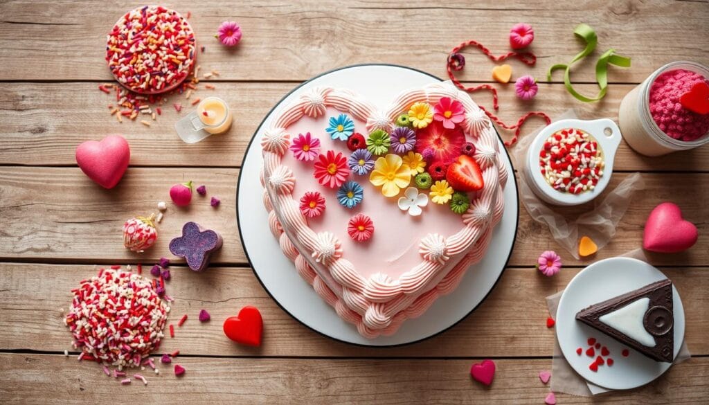 Heart Cake Customization Options Heart Cake Customization Options