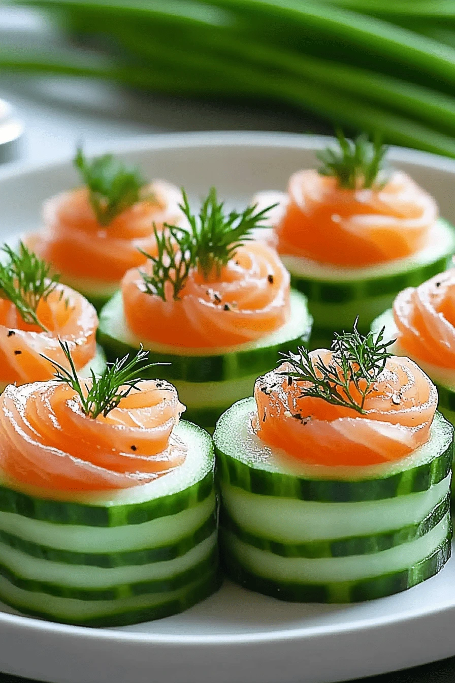 chatelaine smoked salmon roll on cucumber recipe