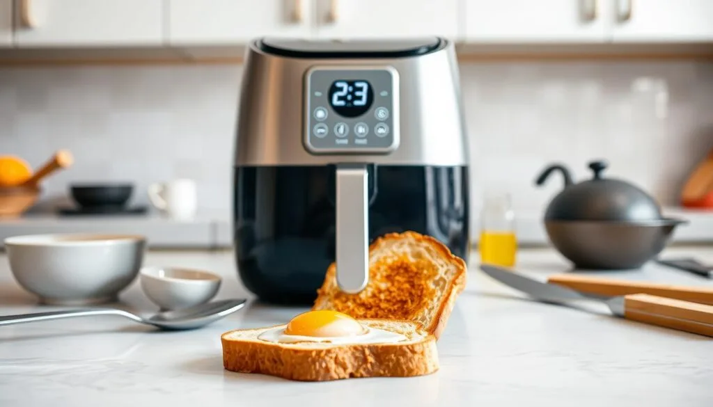 Air Fryer Egg Toast Preparation Air Fryer Egg Toast Preparation