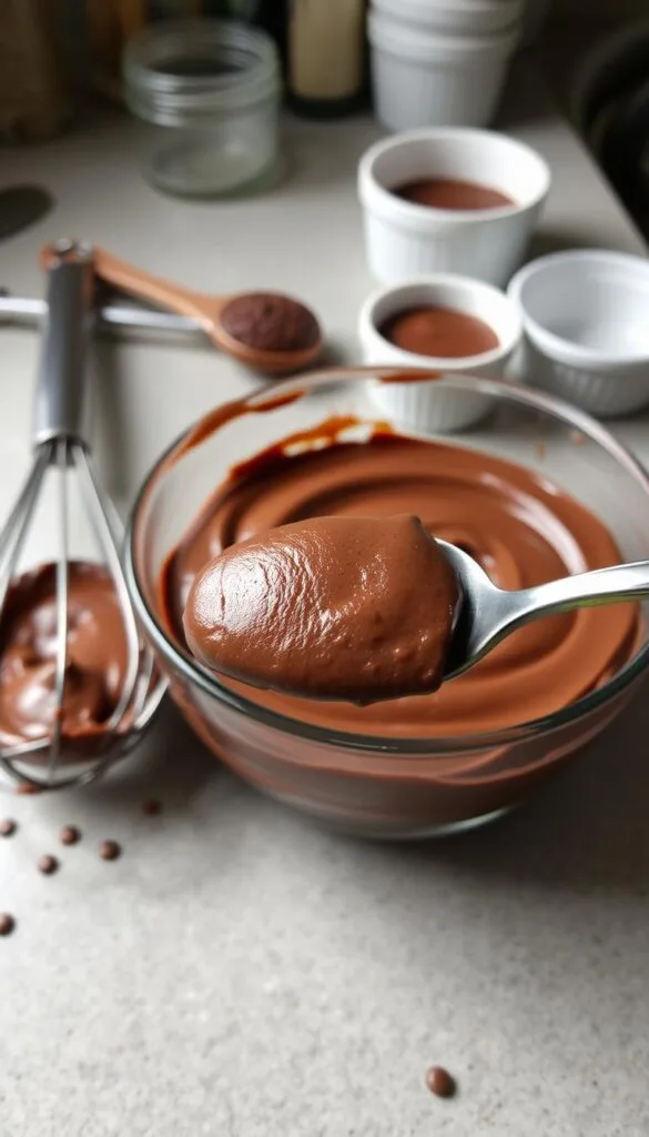Chocolate Mousse Layer Preparation Chocolate Mousse Layer Preparation