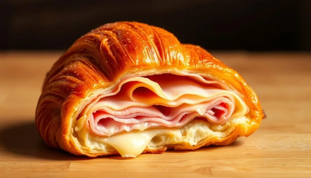 Ham and Cheese Croissant Assembly