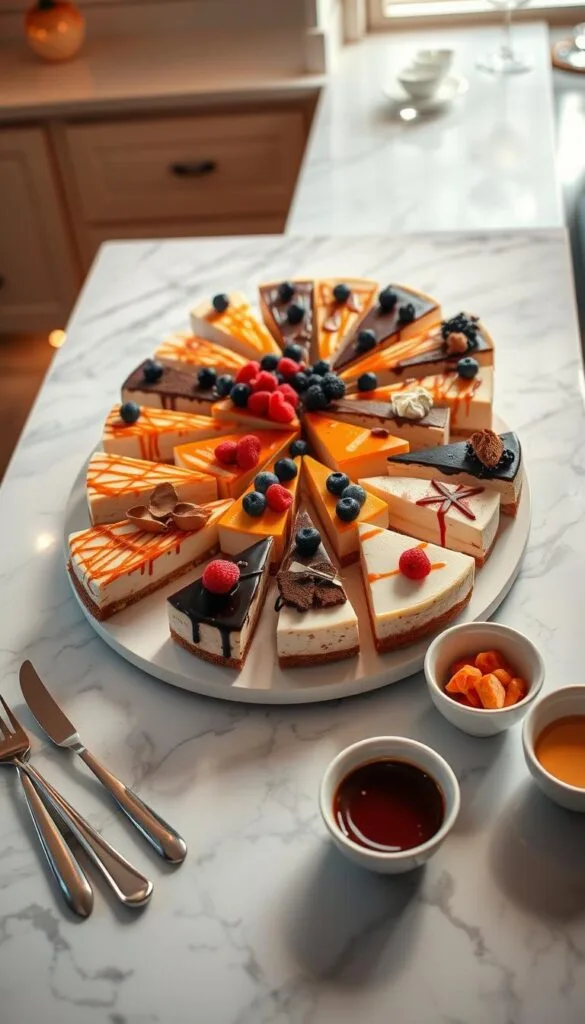 cheesecake platter