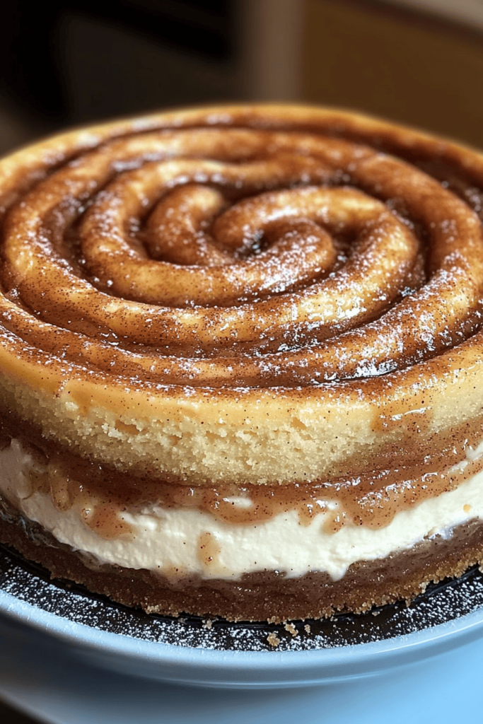 cinnamon bun cheesecake