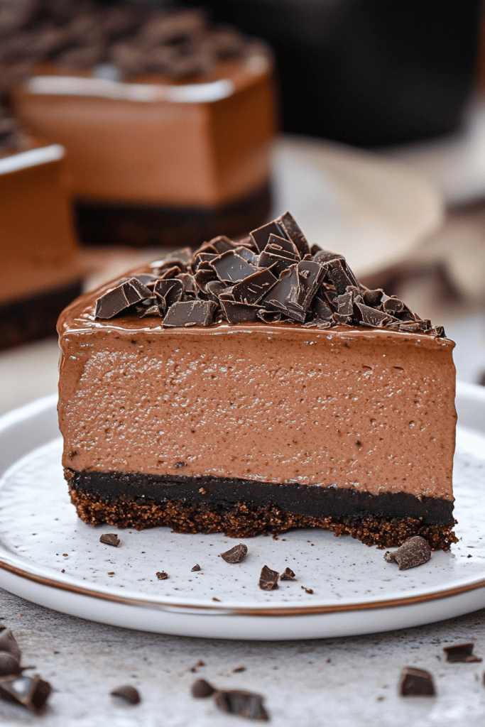 Oreo Cookie Crust Preparation philadelphia chocolate cheesecake mousse