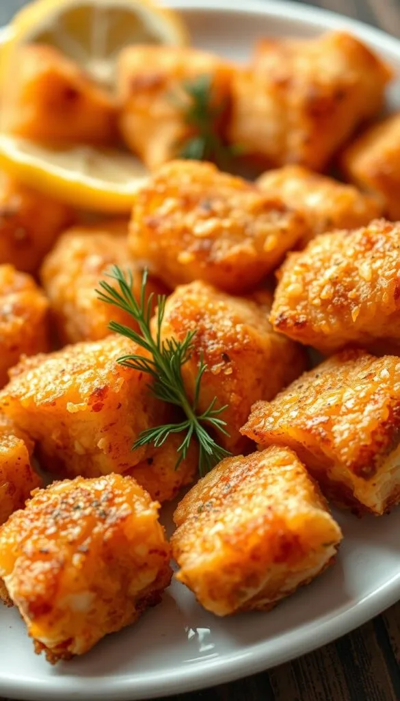 Deep Fried Salmon Bites Coating Process
