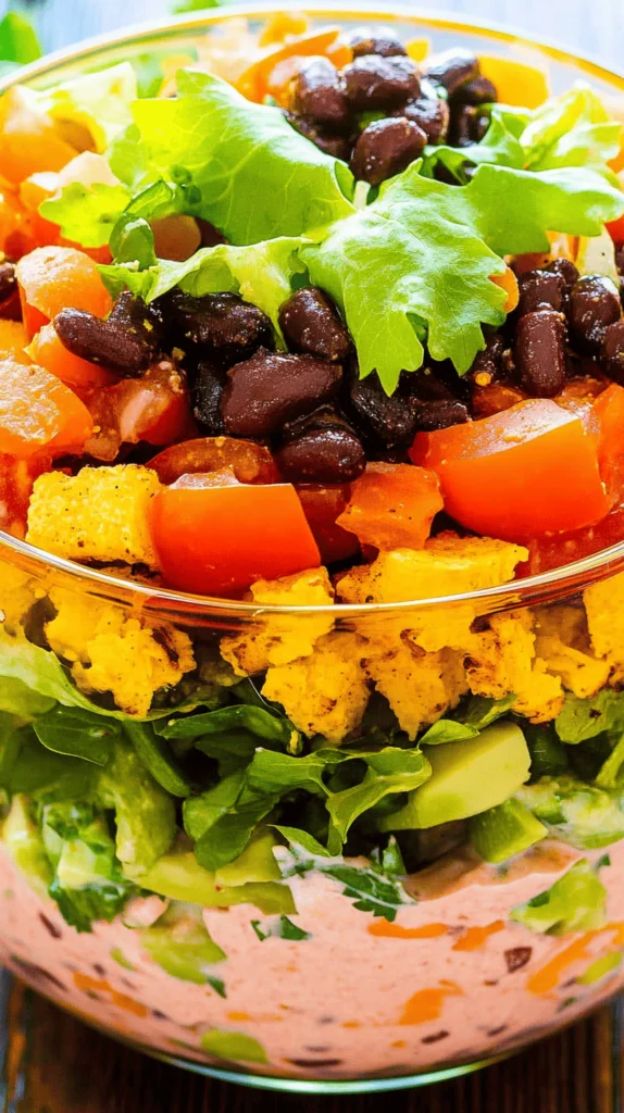 7 layer taco salad recipe