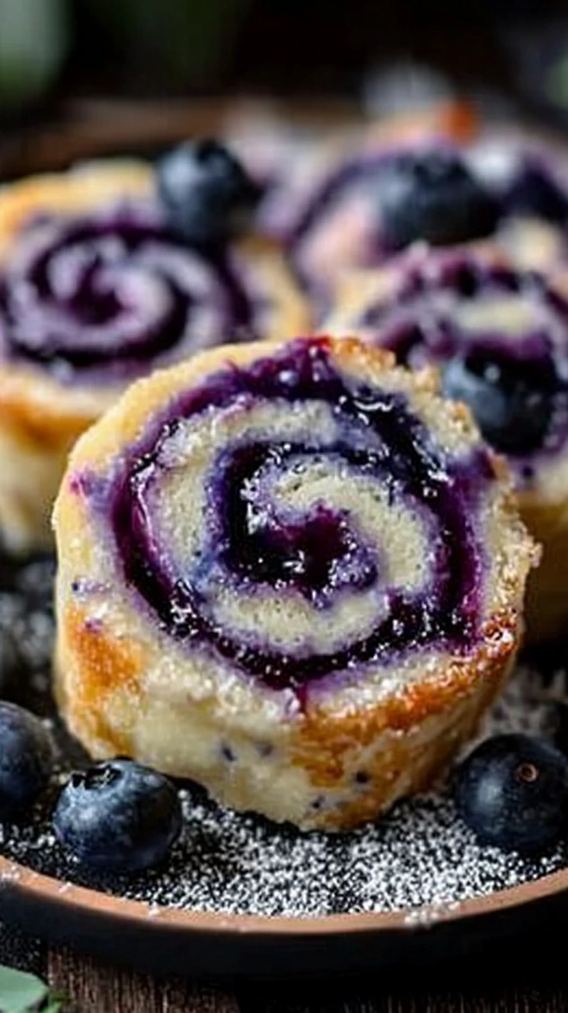 Blueberry Cheesecake Rolls