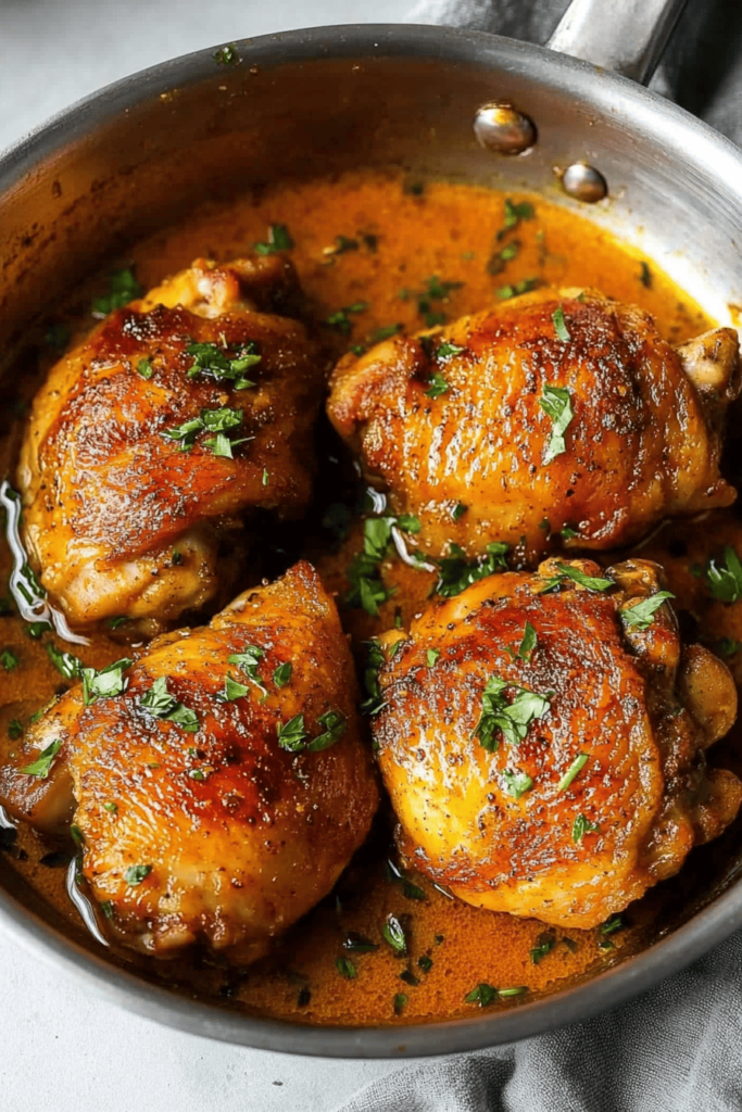 how to cook chicken thighs in a pan bone-in