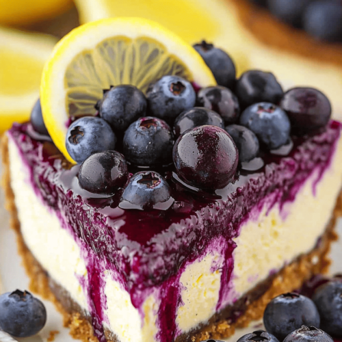 lemon blueberry cheesecake