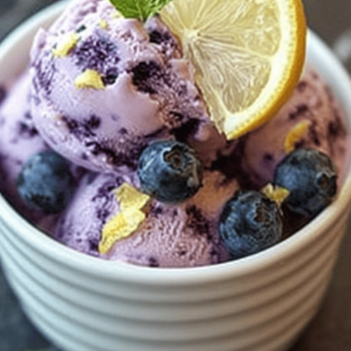 lemon blueberry cheesecake ice cream