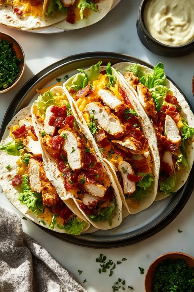 chicken bacon ranch wrap