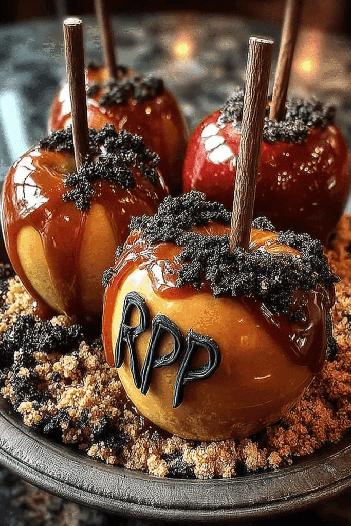 Tombstone Caramel Apples