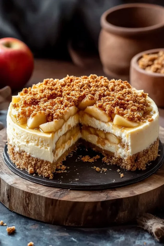 Apple Crumble Cheesecake Recipe
