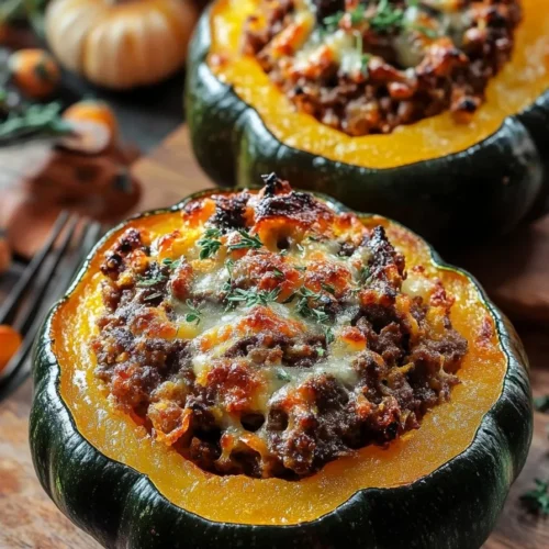 Autumn Delight Stuffed Acorn Squash