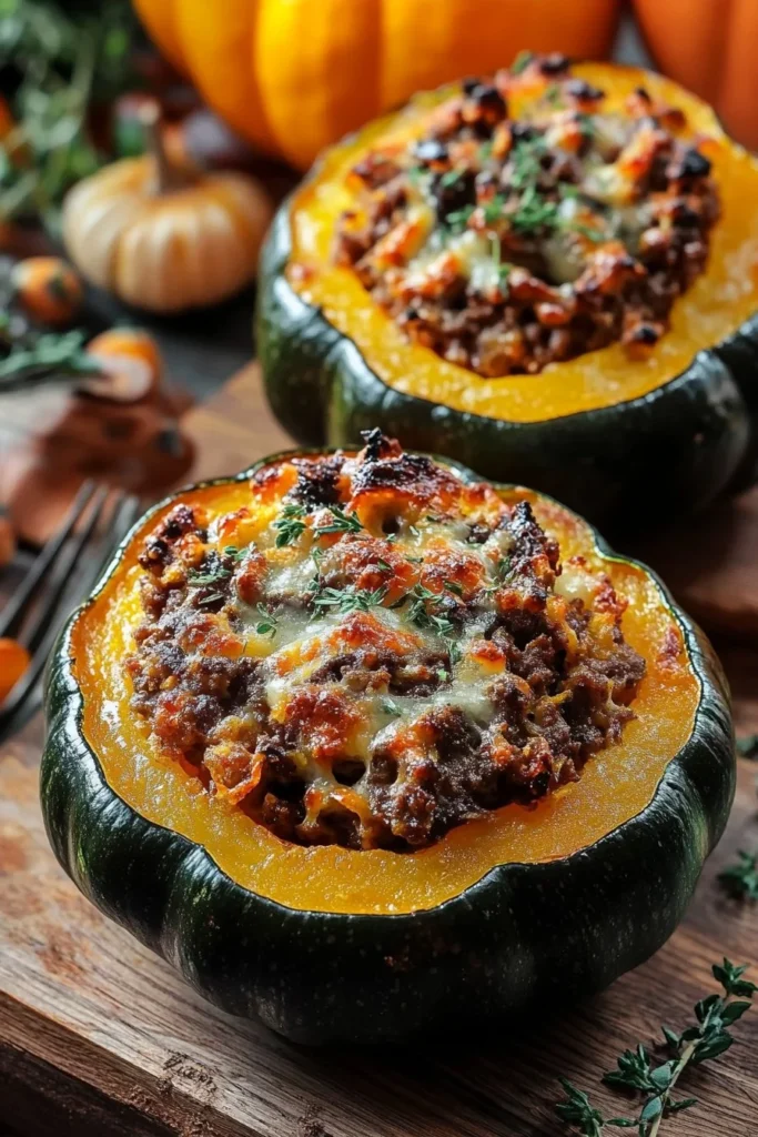 Autumn Delight Stuffed Acorn Squash