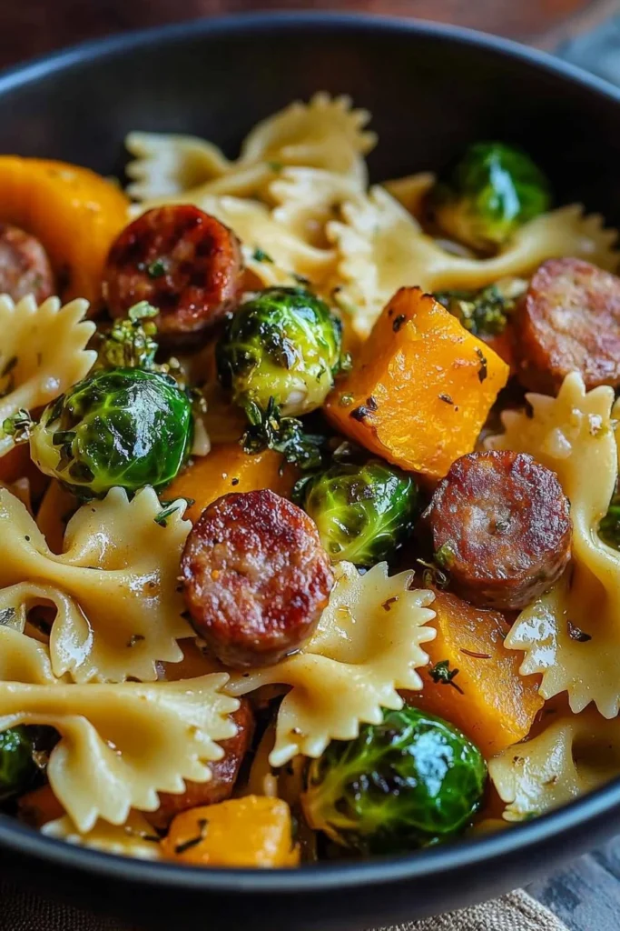 Autumn Sausage Pasta Squash