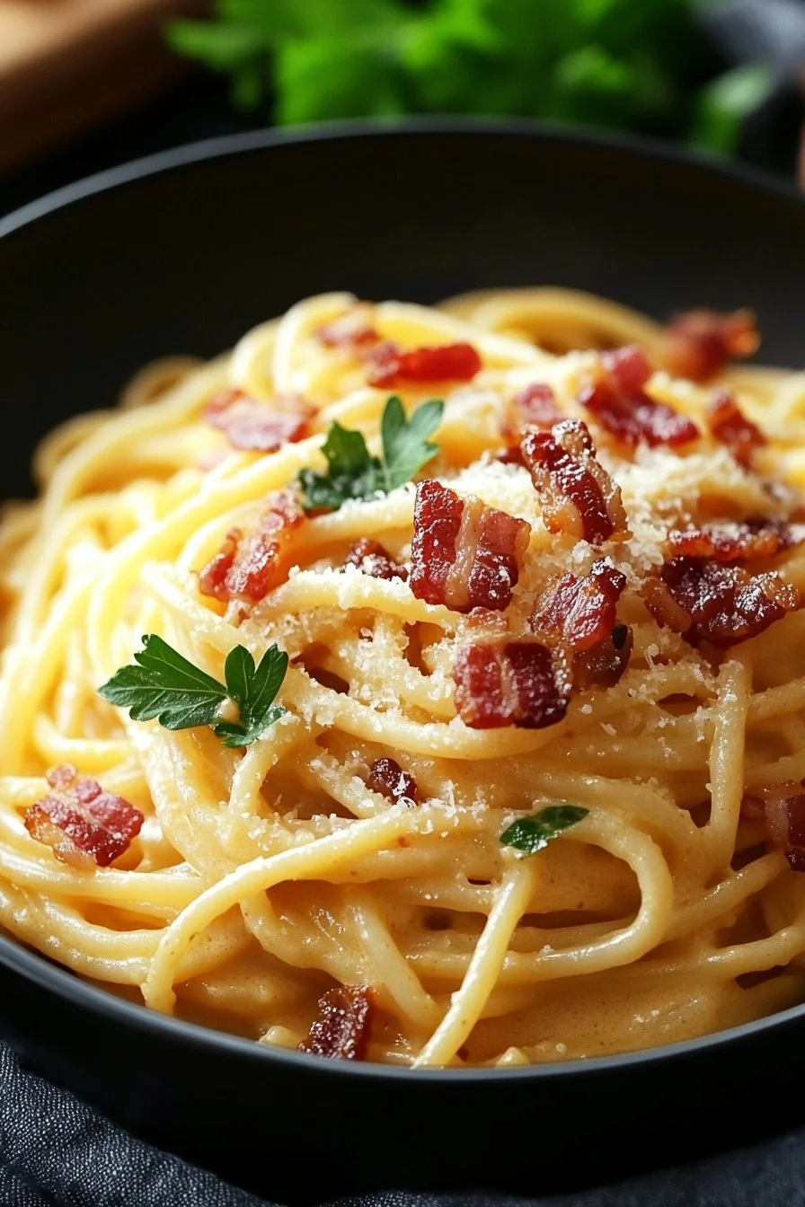 Bacon Carbonara Pasta recipe