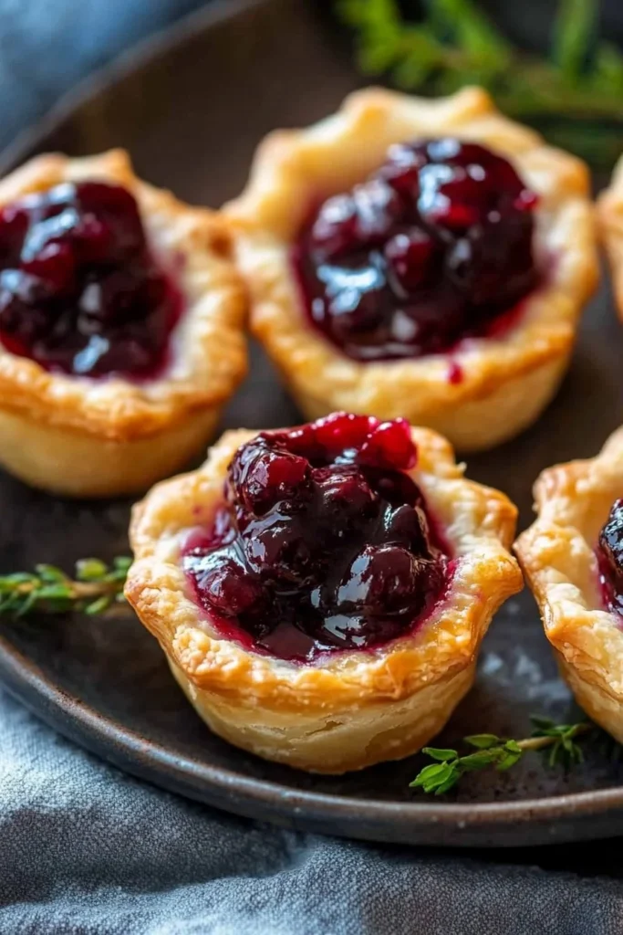 Baked Cranberry Brie Bites
