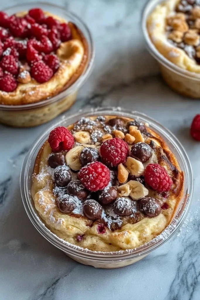 Baked Protein Pancake Bowls