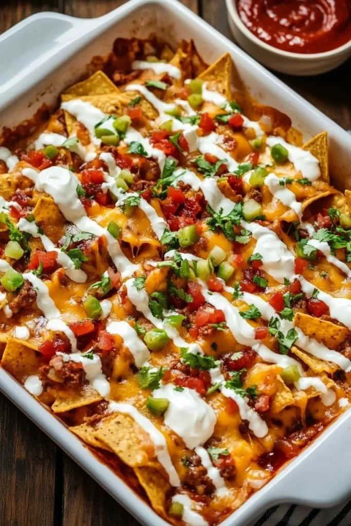 Buffalo Chicken Roasted Potato Bake