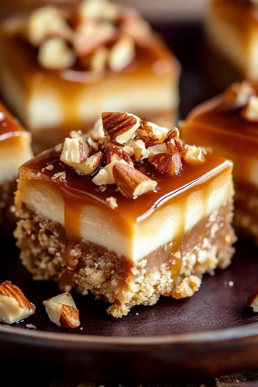 Caramel Apple Cheesecake Bars