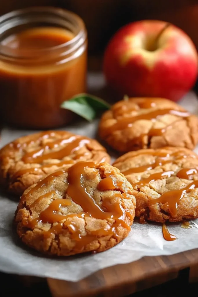 caramel apple cookies