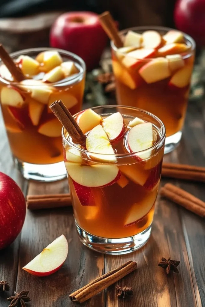 Caramel Apple Pie Punch Mocktail