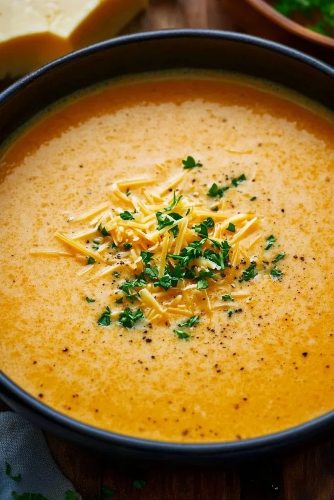 Cheesy Beef and Potato Soup