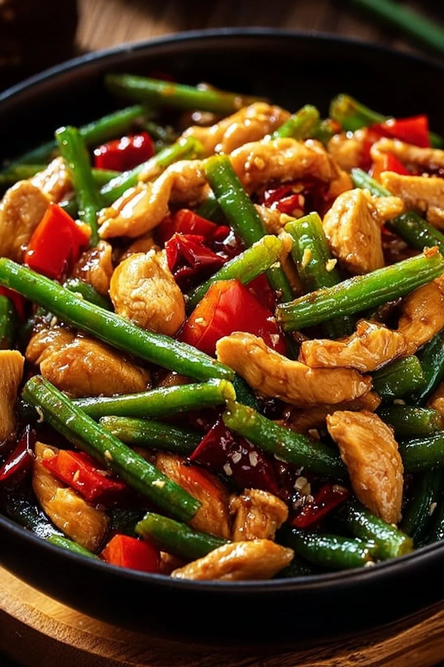Chicken and Green Bean Stir-Fry