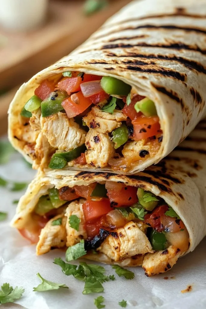 grilled chicken burrito