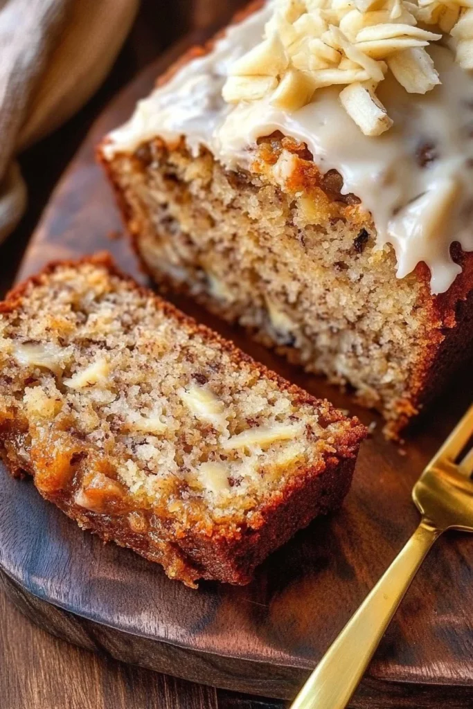 cinnamon roll banana bread