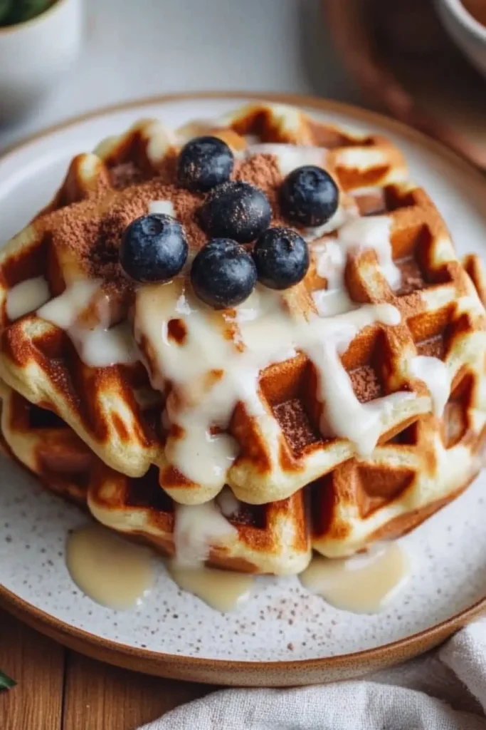 cinnamon roll waffles