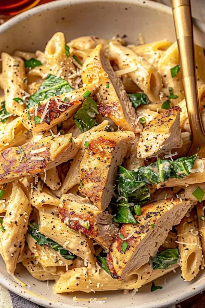 garlic parmesan chicken pasta