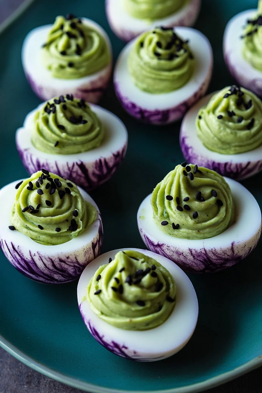 Creepy Deviled Eggs