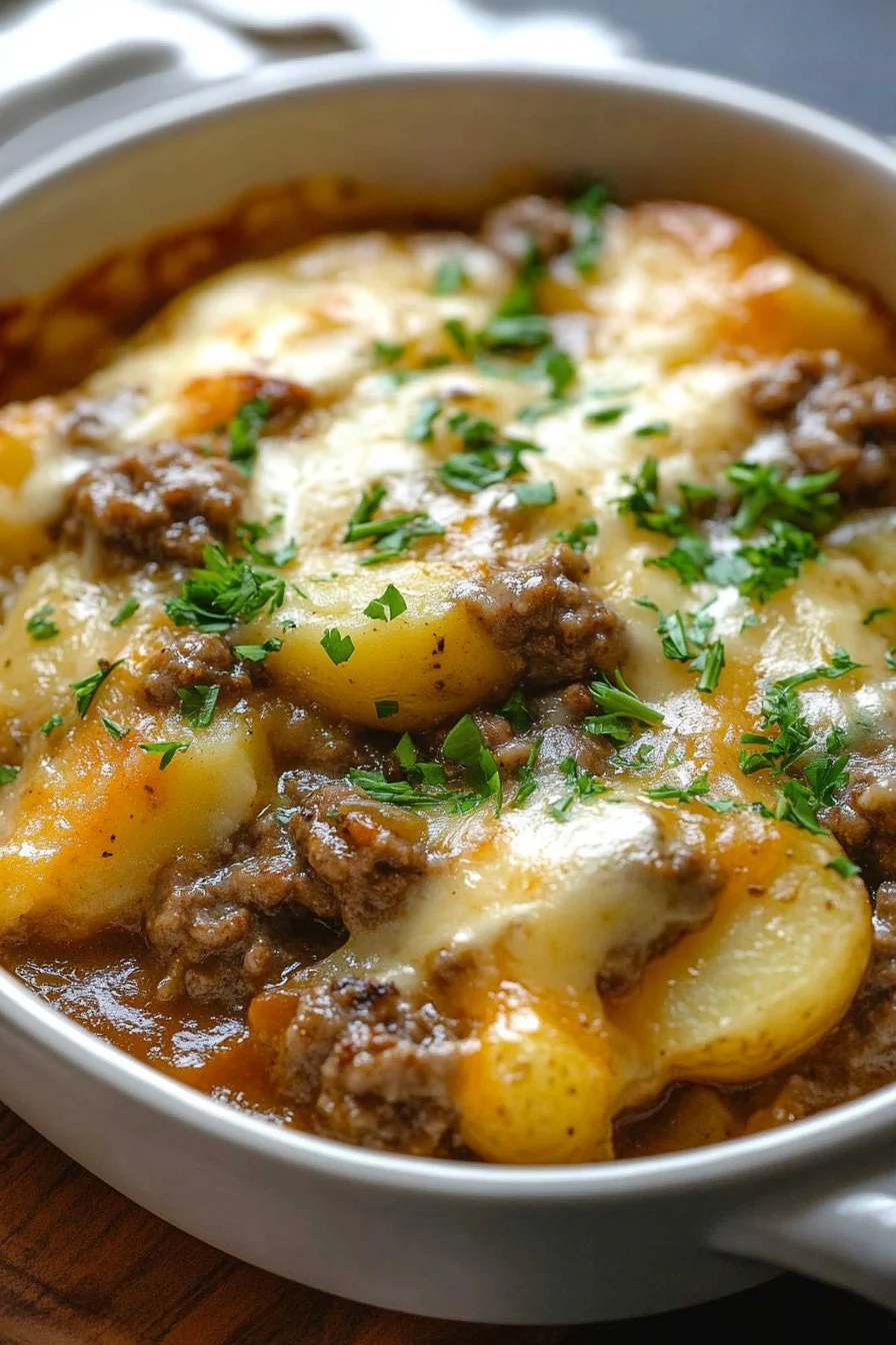 Crockpot Hamburger Potato Casserole