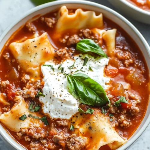 Crockpot Lasagna Soup