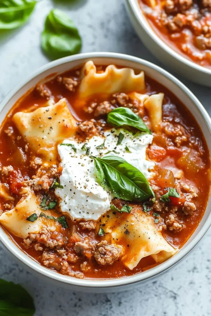 Crockpot Lasagna Soup