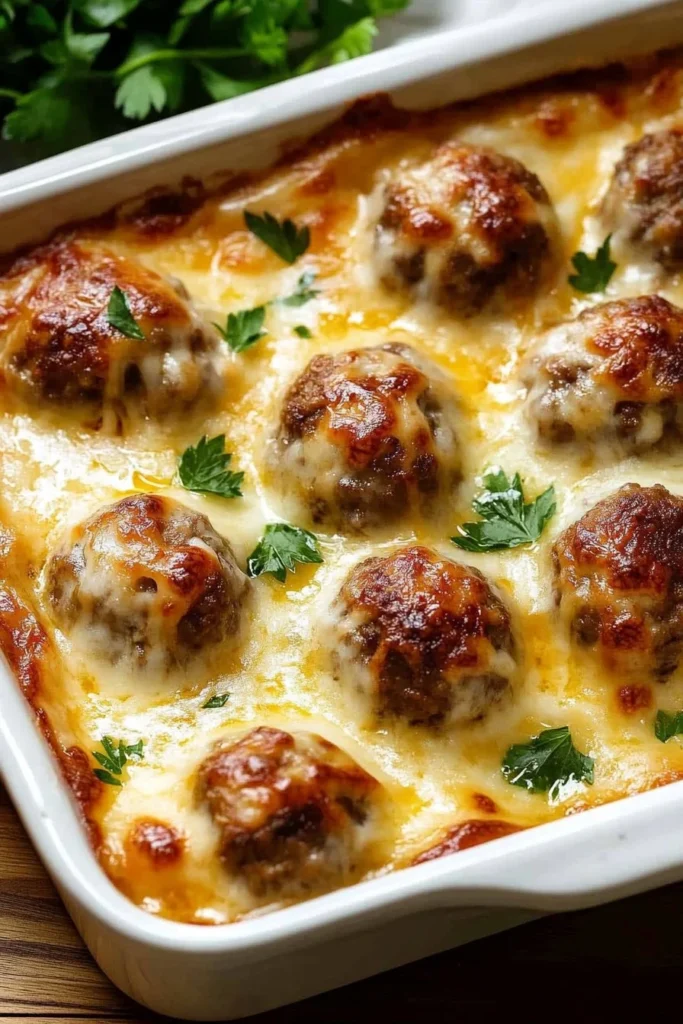 Dump-and-Bake Meatball Casserole