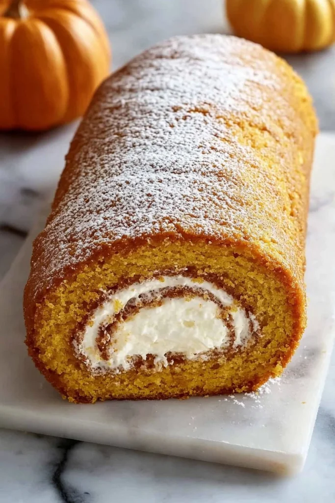 Pumpkin Spice Roll Cake