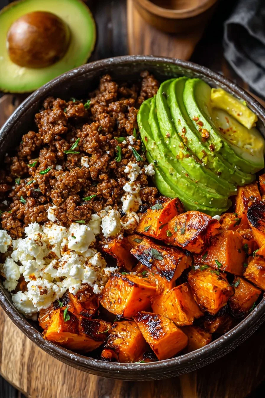 Ground Beef Hot Honey Bowl