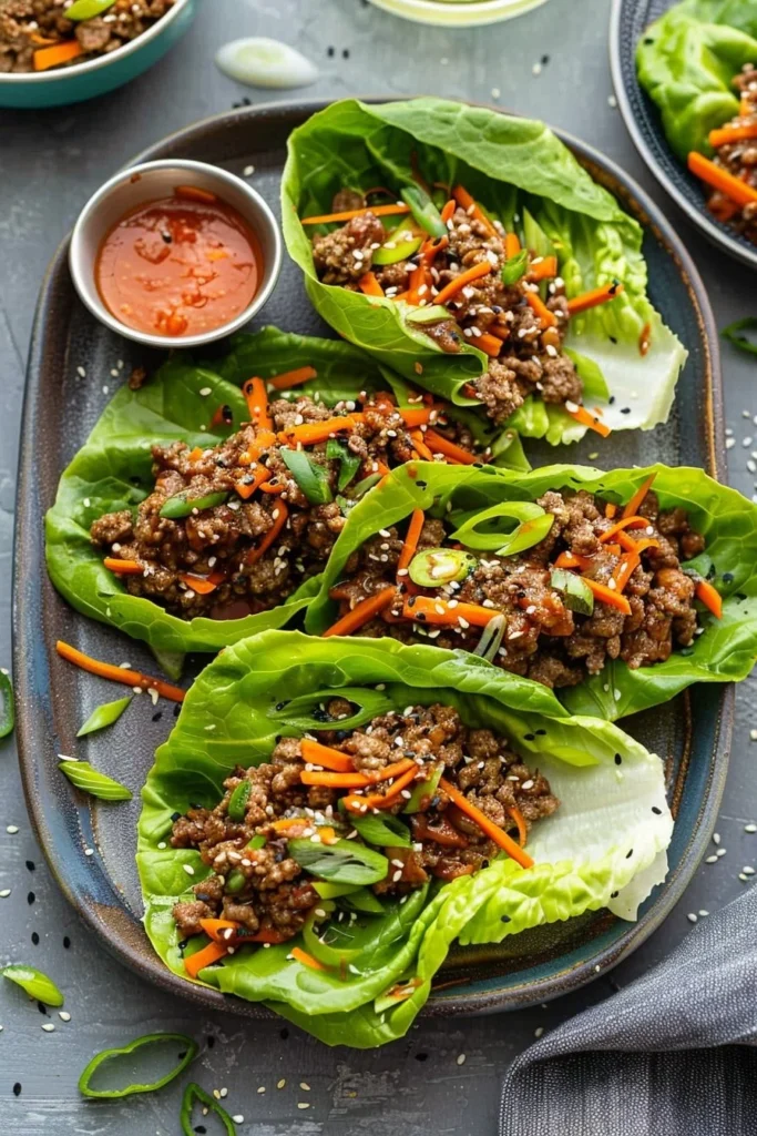Ground Beef Lettuce Wraps