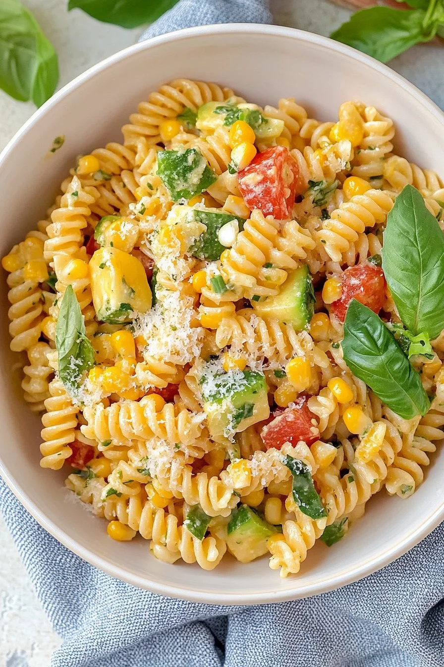 street corn pasta salad