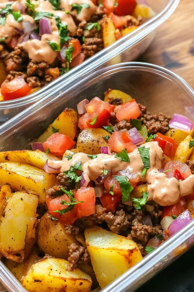 Loaded Potato Taco Bowl
