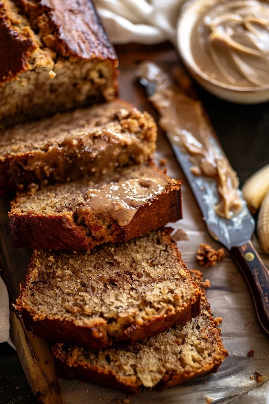 Maple Banana Bread with Cinnamon Butter