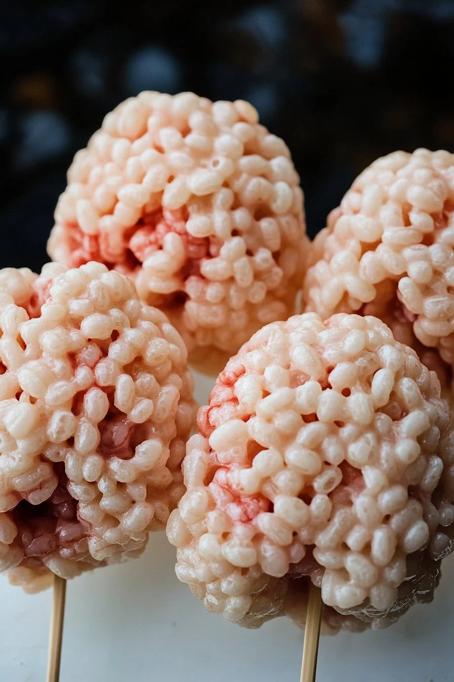 Marshmallow Rice Bubbles Halloween Brains