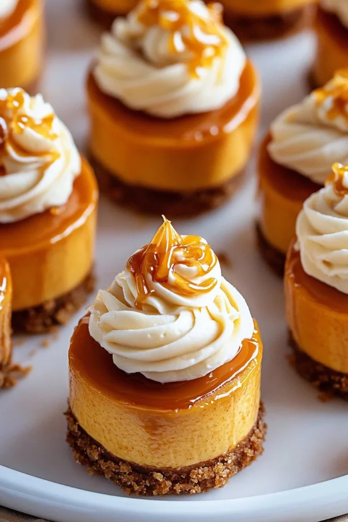 Mini Pumpkin Cheesecakes