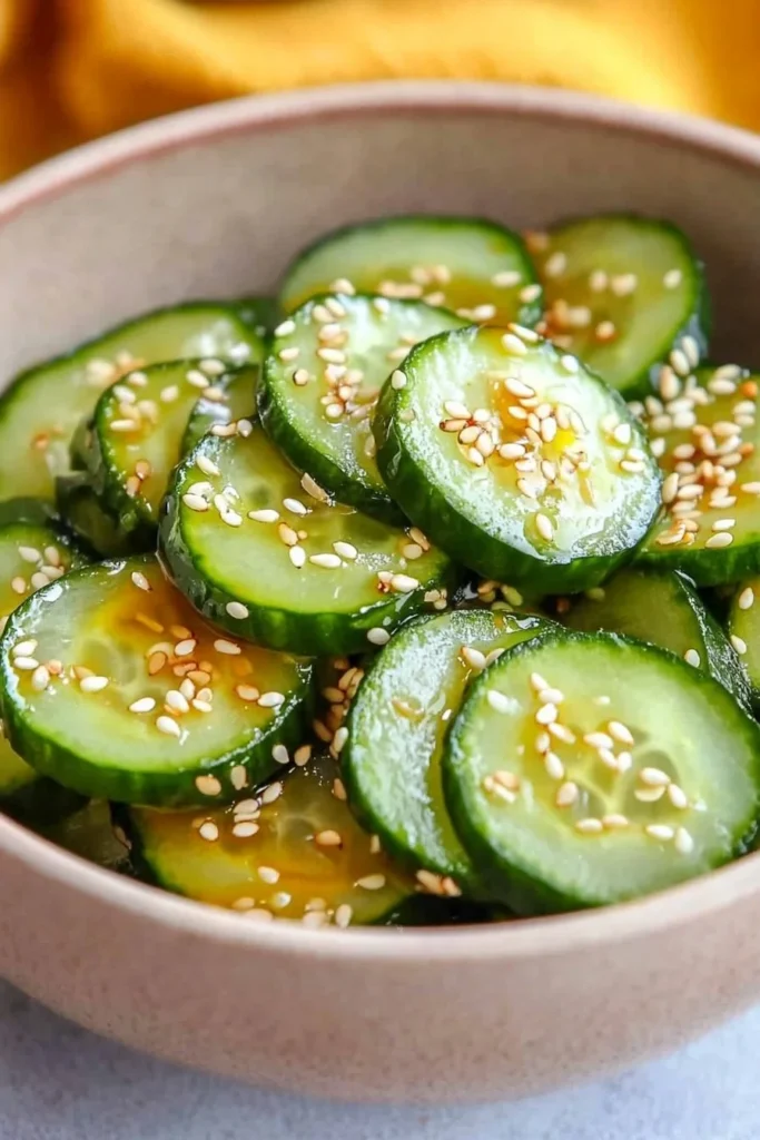Peanut Butter and Cucumber Snack