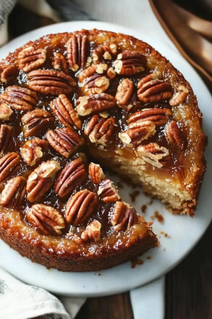 pecan upside down cake
